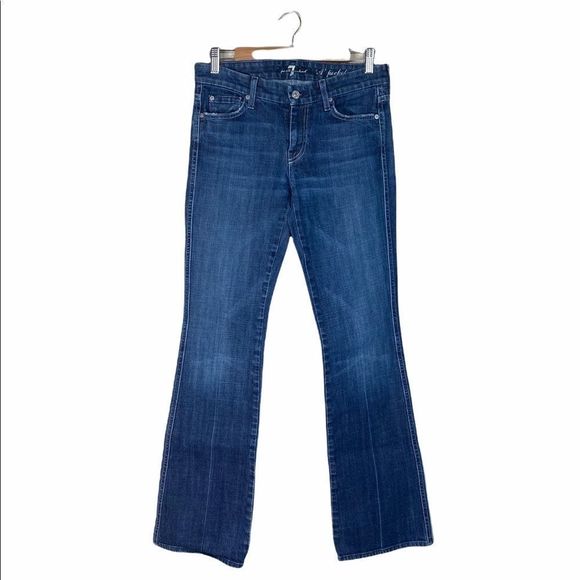 7 for all mankind a pocket bootleg jeans mid wash